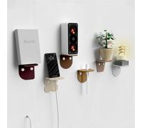 Giallobus - Mensole da parete moderne multiuso - Fly - Vetro acrilico + viti e tasselli - 10L x 10l cm - 06 - Multicolor - Kit 6 pz. da muro - Fissaggio rapido Adesivo o Vite incluso