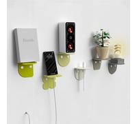 Giallobus - Mensole da parete moderne multiuso - Fly - Vetro acrilico + viti e tasselli - 10L x 10l cm - 09 - Multicolor - Kit 6 pz. da muro - Fissaggio rapido Adesivo o Vite incluso