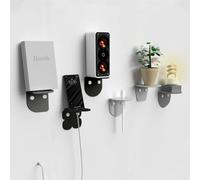 Giallobus - Mensole da parete moderne multiuso - Fly - Vetro acrilico + viti e tasselli - 10L x 10l cm - 10 - Multicolor - Kit 6 pz. da muro - Fissaggio rapido Adesivo o Vite incluso