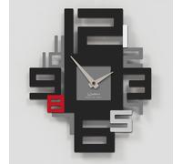 Giallobus - Orologio Bilay - Axia - Legno Mdf - Premium 38x45 - - 07 - Tech - Artigianale Made in Italy - Silenzioso - Idea regalo - Moderni doppio livello