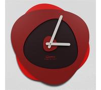 Giallobus - Orologio Bilay - Bokeh - Legno Mdf - Premium 30x30 cm - 04 - Ruby - Artigianale Made in Italy - Silenzioso - Idea regalo - Moderni doppio livello
