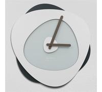 Giallobus - Orologio Bilay - Bokeh - Legno Mdf - Premium 30x30 cm - 19 - White symphony - Artigianale Made in Italy - Silenzioso - Idea regalo - Moderni doppio livello