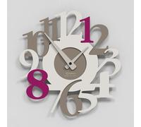 Giallobus - Orologio Bilay - Carved - Legno Mdf - Premium 30x30 cm - 04 - Beauty - Artigianale Made in Italy - Silenzioso - Idea regalo - Moderni doppio livello