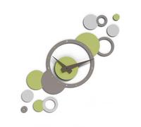 Giallobus - Orologio da Parete Adesivo Modulare Geotime - Bubbles - Legno Mdf - Geotime - 02B_Plant - Orologio da parete moderno - Numeri adesivi 3d - Costruzione modulare