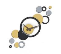 Giallobus - Orologio da Parete Adesivo Modulare Geotime - Bubbles - Legno Mdf - Geotime - 03B_Bee - Orologio da parete moderno - Numeri adesivi 3d - Costruzione modulare