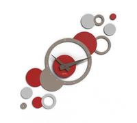 Giallobus - Orologio da Parete Adesivo Modulare Geotime - Bubbles - Legno Mdf - Geotime - 04B_Umbrella - Orologio da parete moderno - Numeri adesivi 3d - Costruzione modulare