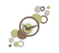 Giallobus - Orologio da Parete Adesivo Modulare Geotime - Bubbles - Legno Mdf - Geotime - 14B_Eco - Orologio da parete moderno - Numeri adesivi 3d - Costruzione modulare