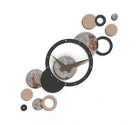 Giallobus - Orologio da Parete Adesivo Modulare Geotime - Bubbles - Legno Mdf - Geotime - 15B_Forge - Orologio da parete moderno - Numeri adesivi 3d - Costruzione modulare