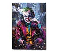 Giallobus - Quadro - 01 - Joker re del crimine - Tela Canvas Telaio Standard - 35x50 - Pronto da Appendere - Quadri Moderni per la casa