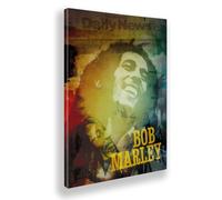 Giallobus - Quadro - 03 - Tribute Bob Marley - Tela Canvas Telaio Standard - 35x50 - Pronto da Appendere - Quadri Moderni per la casa
