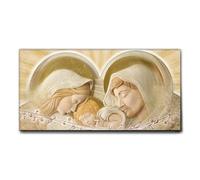 Giallobus - Quadro - 11 - Capezzale Moderno per la casa - Benedizione della Sacra Famiglia - Tela Canvas Telaio Standard - 100x50 - Pronto da Appendere - Quadri Moderni per la casa