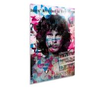 Giallobus - Quadro - 11 - Tribute Jim Morrison - Vetro Acrilico - 35x50 - Pronto da Appendere - Quadri Moderni per la casa