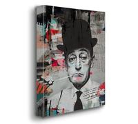 Giallobus - Quadro - 24 - Tribute Totò - Tela Canvas Telaio Premium Alto Spessore - 35x50 - Pronto da Appendere - Quadri Moderni per la casa