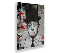 Giallobus - Quadro - 24 - Tribute Totò - Tela Canvas Telaio Standard - 70x100 - Pronto da Appendere - Quadri Moderni per la casa