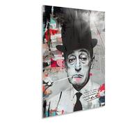 Giallobus - Quadro - 24 - Tribute Totò - Vetro Acrilico - 35x50 - Pronto da Appendere - Quadri Moderni per la casa