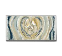 Giallobus - Quadro - 26 - Capezzale Moderno per la casa - Unione Sacra Famiglia - Tela Canvas Telaio Premium Alto Spessore - 100x50 - Pronto da Appendere - Quadri Moderni per la casa