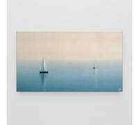 Giallobus - Quadro - 40 - Vela e mare calmo - Tela Canvas Telaio Standard - 70L x 40l cm - Pronto da appendere - Quadri moderni per la casa