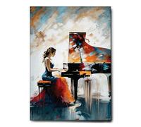 Giallobus - Quadro - 94 - La canzone del tramonto - Tela Canvas Telaio Standard - 100x140 - Pronto da appendere - Quadri moderni per la casa