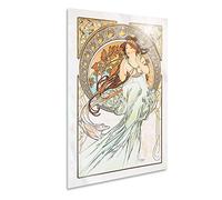 Giallobus - Quadro - Alfons Mucha - Le Arti - La musica - Vetro acrilico - 70x100 - Pronto da appendere - Quadri moderni per la casa