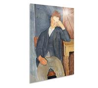 Giallobus - Quadro - Amedeo Modigliani - Il Giovane apprendista - Vetro Acrilico - 50x70 - Pronto da Appendere - Quadri Moderni per la casa