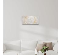 Giallobus - Quadro - Art Capezzale moderno - Tela Standard - 35x17,5-22 - Sacra famiglia - Pronto da appendere - Quadri moderni per la casa