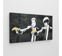 Giallobus - Quadro - Banksy - Art Banksy - Tela Standard - 100x60-19 - John Travolta con Banana - Pronto da appendere - Quadri moderni per la casa