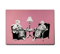 Giallobus - Quadro - Banksy - Nonne - Tela canvas - 70x50 - Pronto da appendere - Quadri moderni per la casa