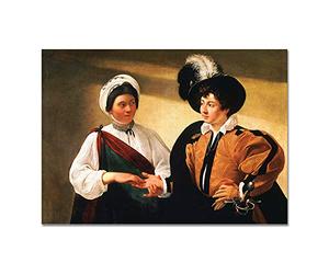 Giallobus - Quadro - Caravaggio - Buona Ventura 2 - Vetro acrilico - 70x50 - Pronto da appendere - Quadri moderni per la casa