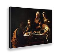 Giallobus - Quadro - Caravaggio - Cena in Emmaus - Tela canvas - 100x70 - Pronto da appendere - Quadri moderni per la casa