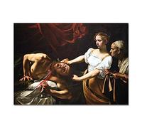 Giallobus - Quadro - Caravaggio - Giuditta e Oleferne - Vetro acrilico - 100x70 - Pronto da appendere - Quadri moderni per la casa