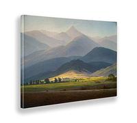 Giallobus - Quadro - Caspar Friedrich - Vista dal Warmbrunn - Tela canvas - 70x50 - Pronto da appendere - Quadri moderni per la casa