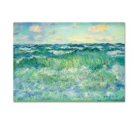 Giallobus - Quadro - Claude Monet - Mare mosso - Vetro acrilico - 70x50 - Pronto da appendere - Quadri moderni per la casa