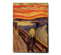 Giallobus - Quadro - Edvard Munch - L'urlo - Tela Canvas Telaio Standard - 50L x 70l cm - Pronto da appendere - Quadri moderni per la casa