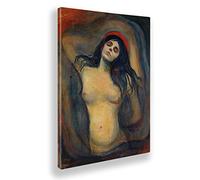 Giallobus - Quadro - Edvard Munch - Madonna - Tela canvas - 50x70 - Pronto da appendere - Quadri moderni per la casa