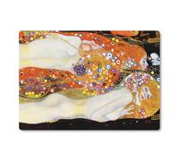 Giallobus - Quadro Giallopanel Art Board - Gustav Klimt - Bisce d'acqua - Legno Mdf - 42x29,7
