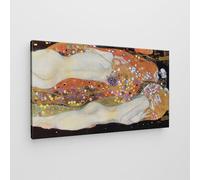 Giallobus - Quadro - Gustav Klimt - Art Klimt - Tela Standard - 70x40-06 - Bisce d'acqua - Pronto da appendere - Quadri moderni per la casa