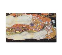 Giallobus - Quadro - Gustav Klimt - Bisce d'acqua - Tela Canvas Telaio Standard - 140x80 - Pronto da appendere - Quadri moderni per la casa