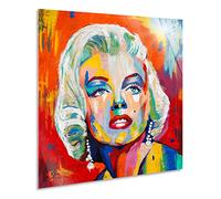 Giallobus - Quadro - Marilyn 2 - Vetro acrilico - 50x50 - Pronto da appendere - Quadri moderni per la casa