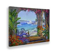 Giallobus - Quadro - Mikki Senkarik - Serenata del mare - Tela canvas - 140x100 - Pronto da appendere - Quadri moderni per la casa