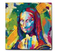 Giallobus - Quadro - Monnalisa Gioconda - Tela Canvas Telaio Standard - 50L x 50l - Pronto da appendere - Quadri moderni per la casa