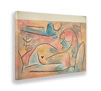 Giallobus - Quadro - Paul Klee - Madre e figlio non ancora nato - Tela canvas - 100x70 - Pronto da appendere - Quadri moderni per la casa
