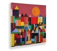 Giallobus - Quadro - Paul Klee - Paesaggio urbano - Tela canvas - 50x50 - Pronto da appendere - Quadri moderni per la casa