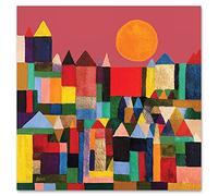 Giallobus - Quadro - Paul Klee - Paesaggio urbano - Vetro acrilico Plexi - 70x70 - Pronto da appendere - Quadri moderni per la casa