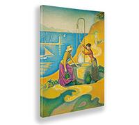 Giallobus - Quadro - Paul Signac - Le donne al pozzo - Tela canvas - 50x70 - Pronto da appendere - Quadri moderni per la casa