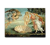 Giallobus - Quadro - Sandro Botticelli - La Nascita Di Venere - Tela Canvas Telaio Standard - 140L x 100l cm - Pronto da appendere - Quadri moderni per la casa