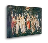 Giallobus - Quadro - Sandro Botticelli - La Primavera - Tela Canvas Telaio Premium Alto Spessore - 140x100 - Pronto da appendere - Quadri moderni per la casa