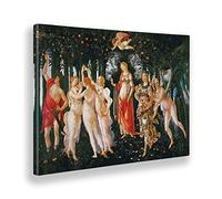 Giallobus - Quadro - Sandro Botticelli - La Primavera - Tela Canvas Telaio Standard - 140x100 - Pronto da appendere - Quadri moderni per la casa