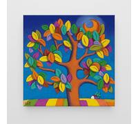 Giallobus - Quadro - Stefano Calisti - Art Calisti - Tela Standard - 70L x 70l cm - 24 - Albero della Fortuna - Pronto da appendere - Quadri moderni per la casa