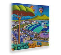 Giallobus - Quadro - Stefano Calisti - Golfo di Napoli - Tela canvas - 70x70 - Pronto da appendere - Quadri moderni per la casa