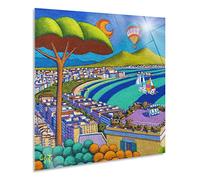 Giallobus - Quadro - Stefano Calisti - Golfo di Napoli - Vetro acrilico - 100x100 - Pronto da appendere - Quadri moderni per la casa